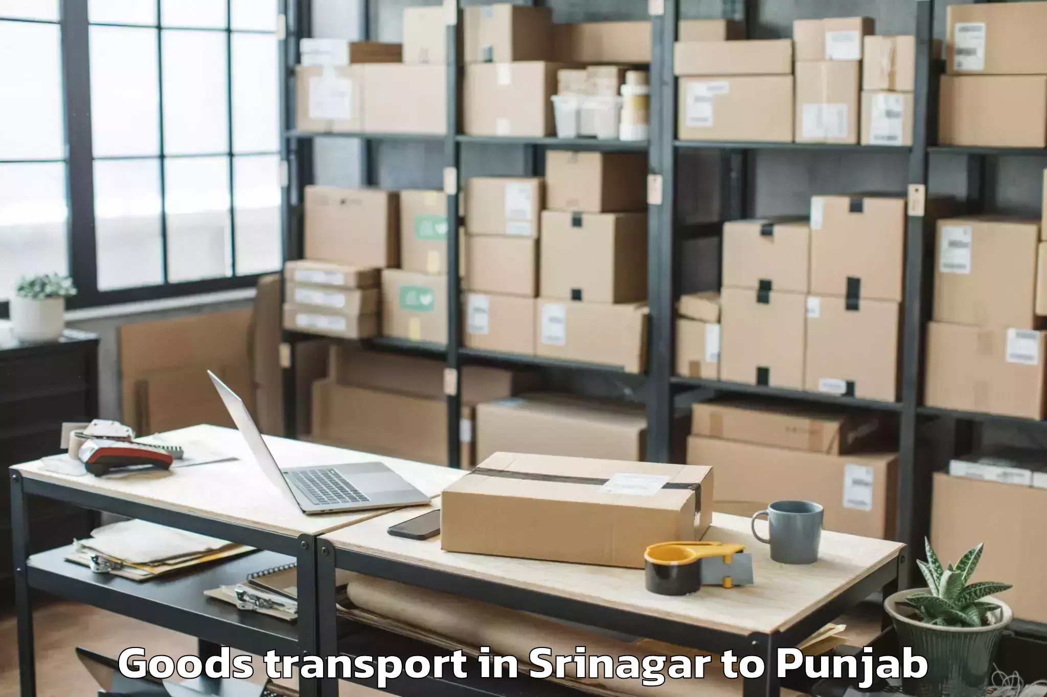 Book Srinagar to Gurdaspur Goods Transport